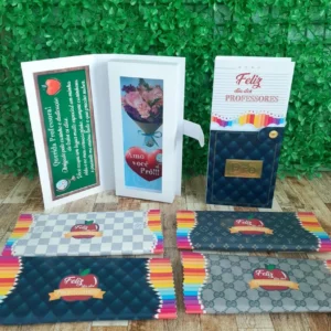 caixa para barra de chocolate